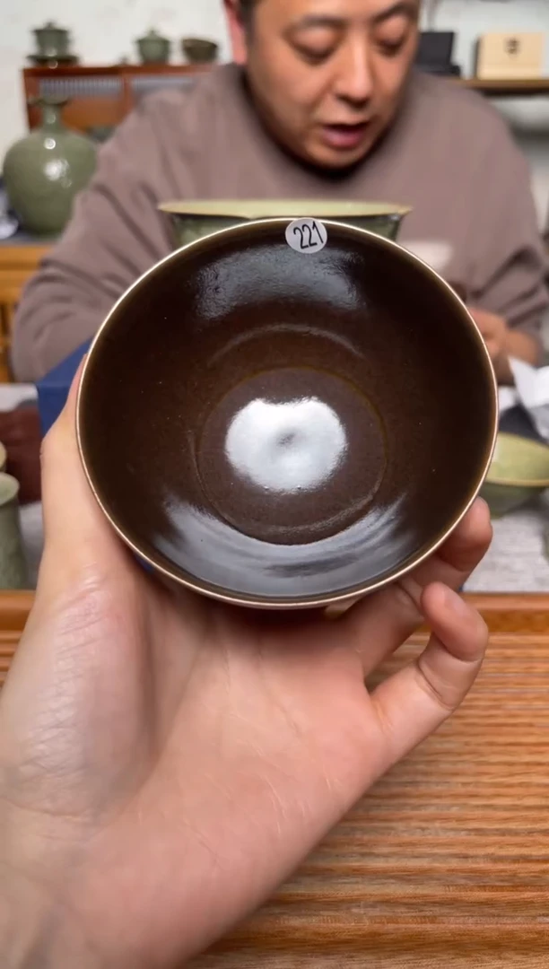 【闪购商品】其他221耀州窑茶叶色玉兰杯纯手工