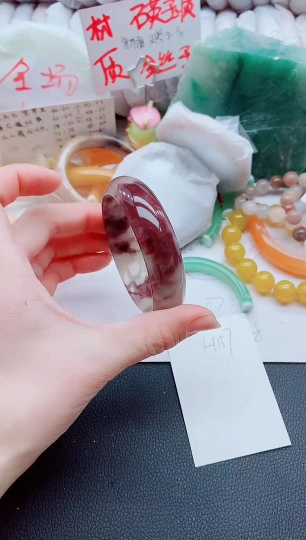 【闪购商品】石英质玉手镯未镶嵌H157-59-60