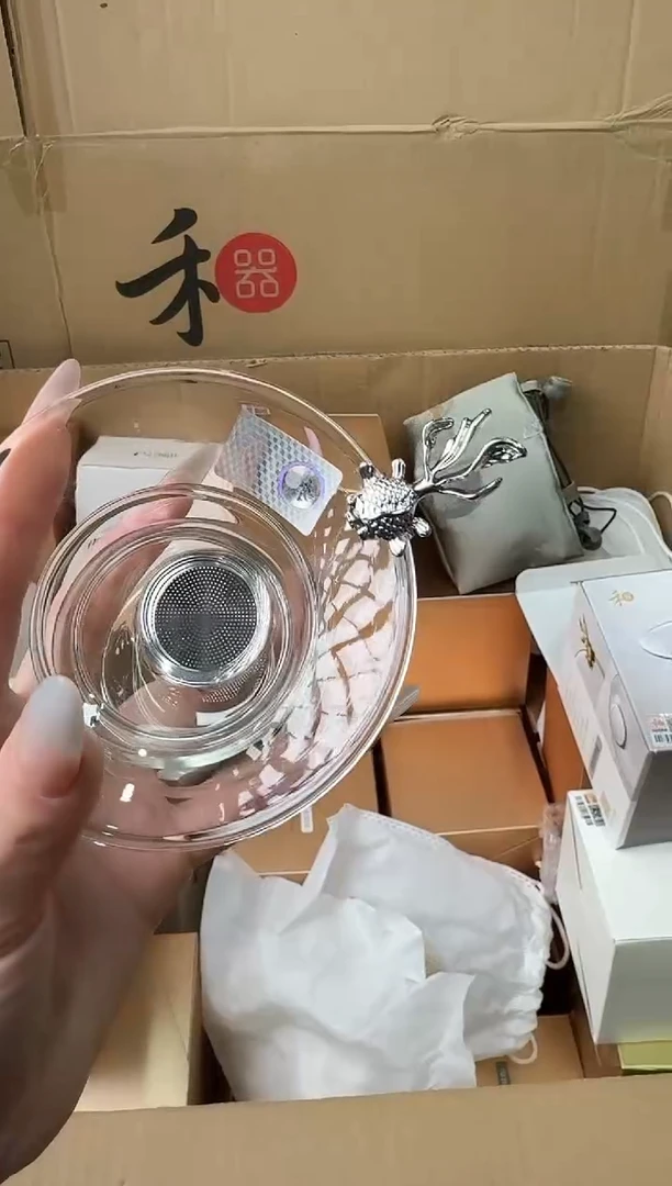【闪购商品】@@禾器晶彩银鱼茶漏（无盒）