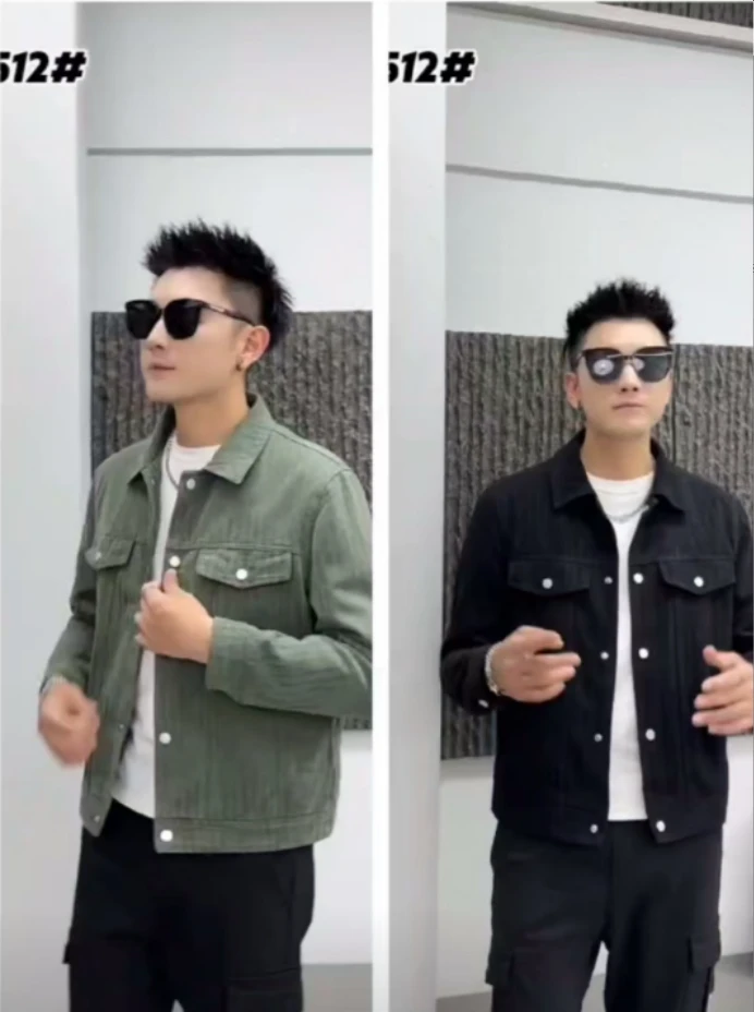 8512黑色  新款男士春秋潮流外套