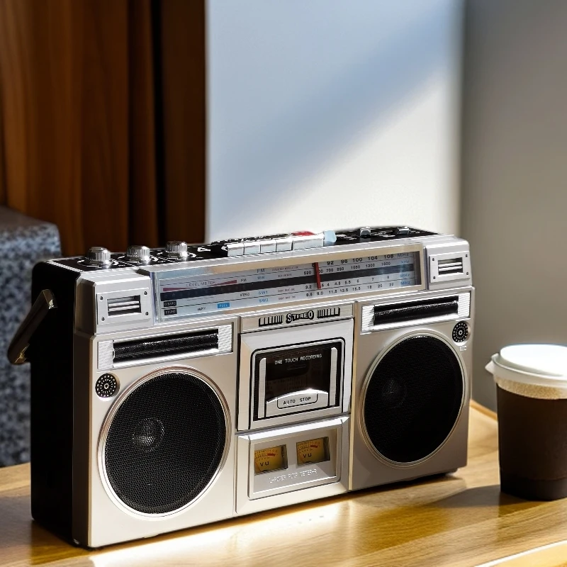 4个喇叭双声道立体体充电磁带机录音机收音机蓝牙插卡音箱互录