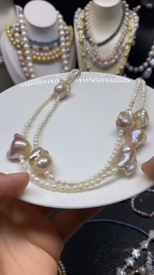 颈饰未镶嵌淡水珍珠多人