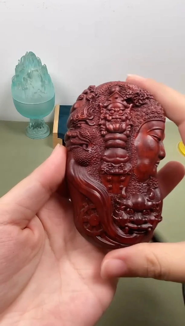 染料紫檀（血檀）非洲小叶紫檀一念之间金刚杵大手牌