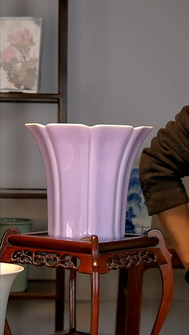 溪*景德镇手工陶瓷兰花盆