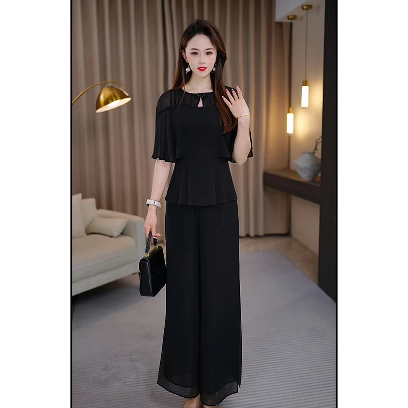 拉夏贝尔轻奢小众高级感女装职业套装2025夏季贵夫人时尚洋气两件