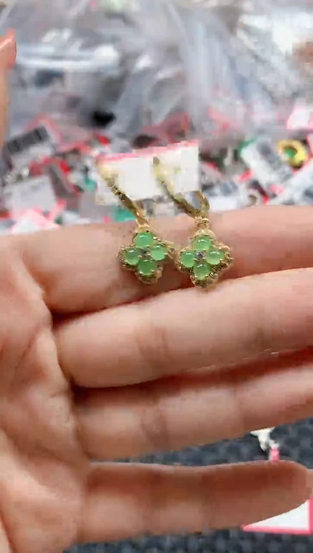 银S925镶嵌戒指翡翠天然A货缅甸翡翠