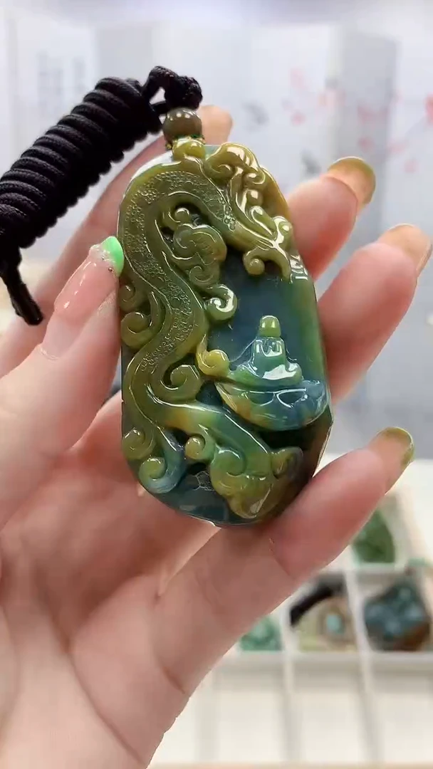 未镶嵌定制翡翠5028ry-毛货挂件99