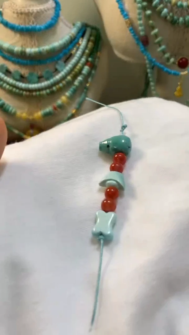 未镶嵌南红玛瑙珠宝奇石对孔7.2mm