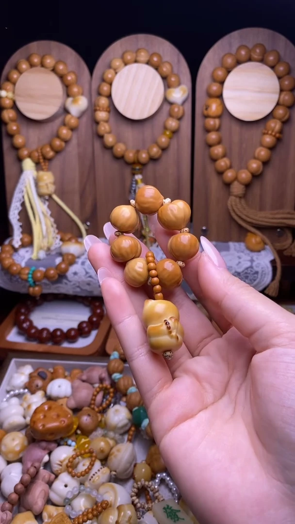 吊坠猴头核桃全品聚宝盆手捻