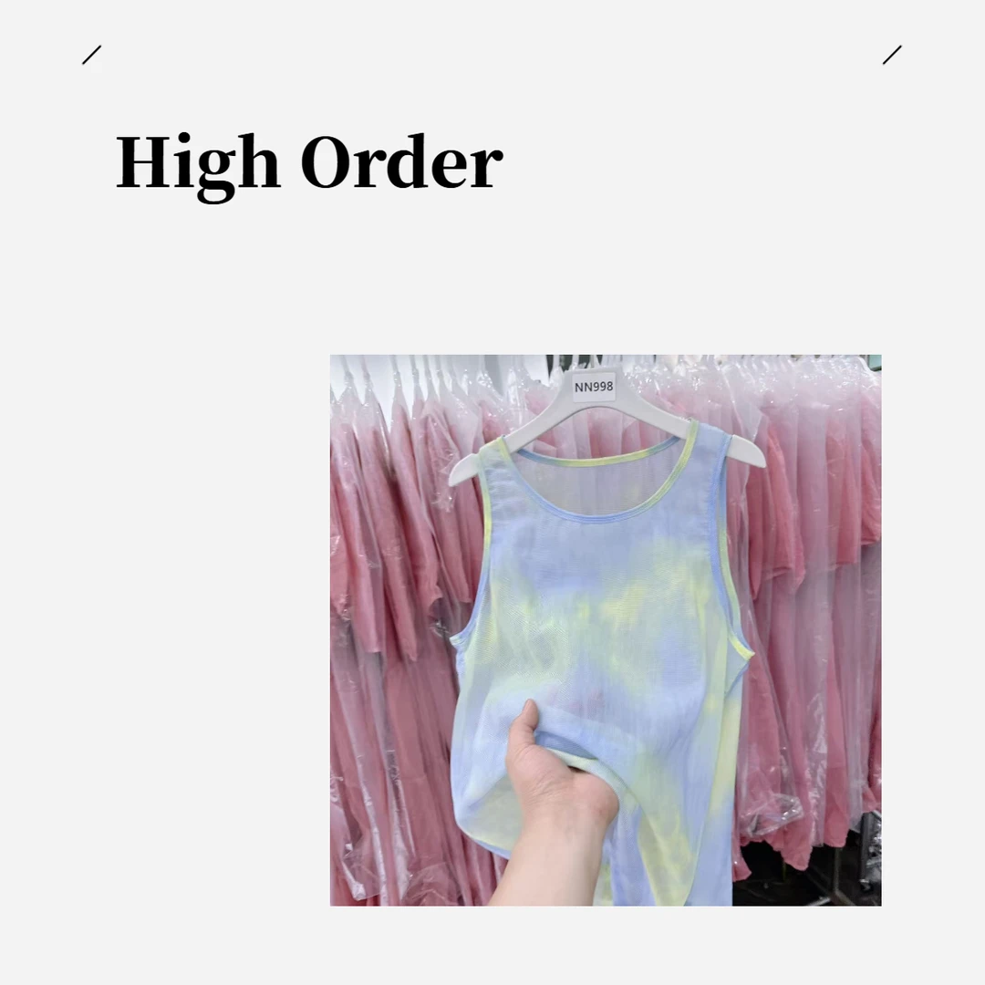 NN998-时尚女装马甲百搭休闲渐变印花