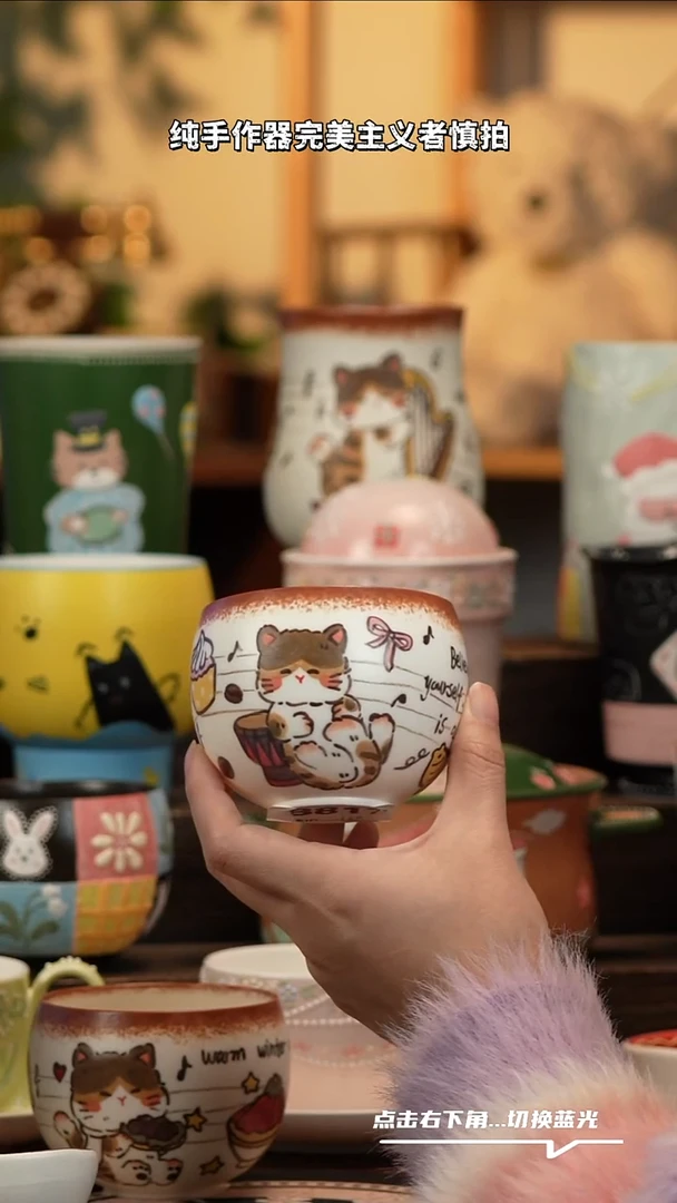 瓷片B817景德镇原创手工陶瓷