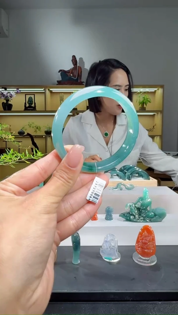 未镶嵌手镯翡翠59圈