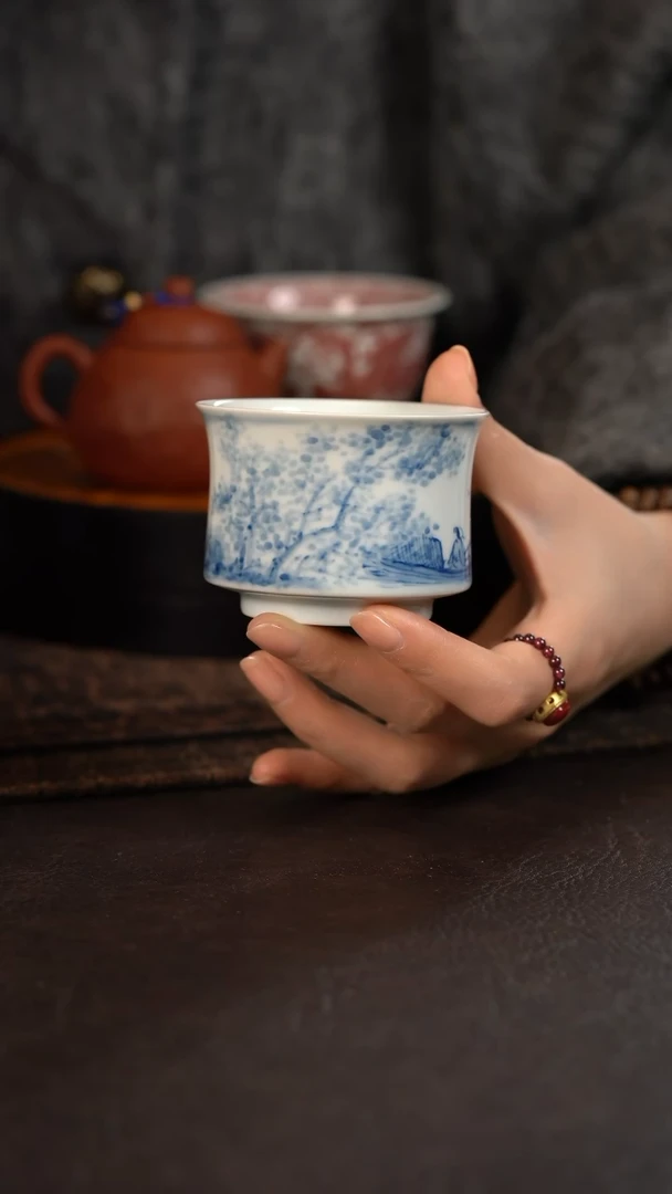 【闪购商品】杯709号HLX陶瓷垂钓马蹄束腰杯