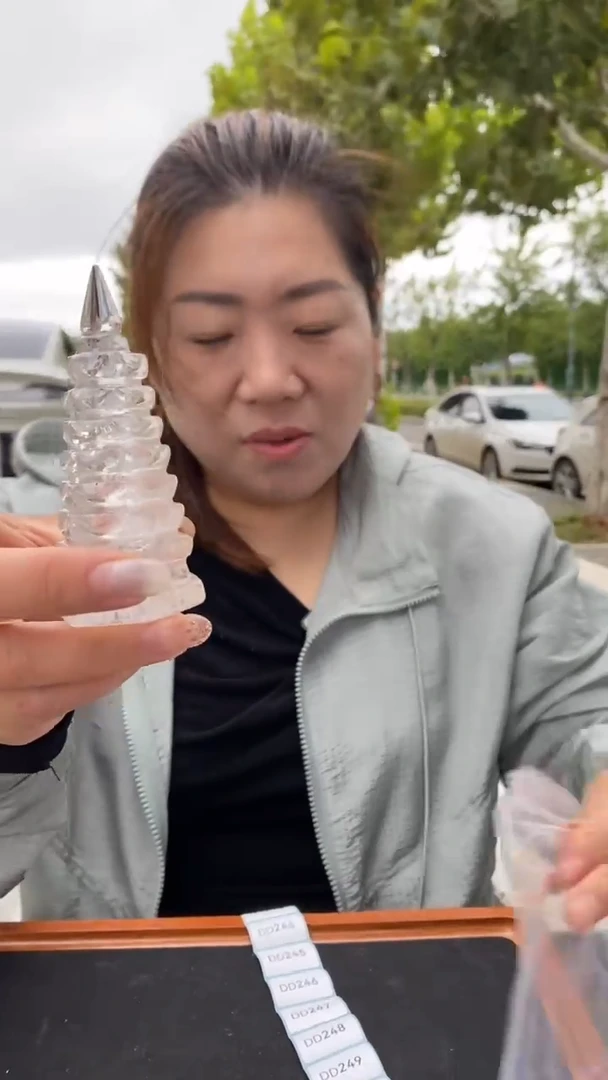 未镶嵌珠宝半成品水晶白水晶文昌塔D242