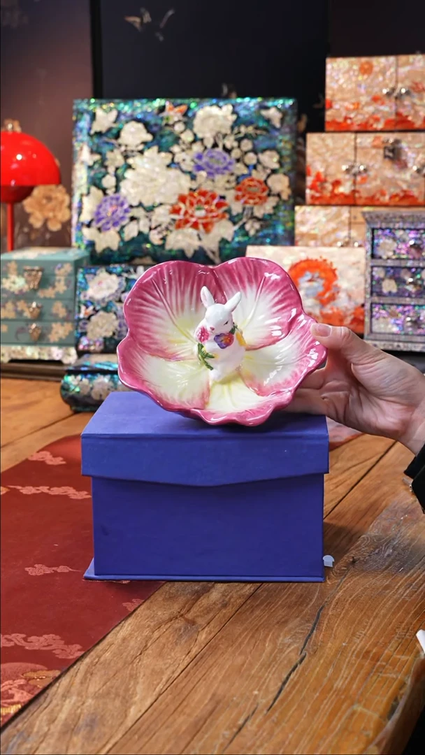 【闪购商品】瓷片豆包儿推荐饰品摆件