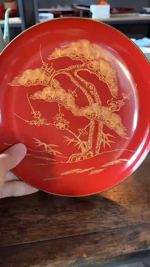 小号雕刻    香盘  14cm