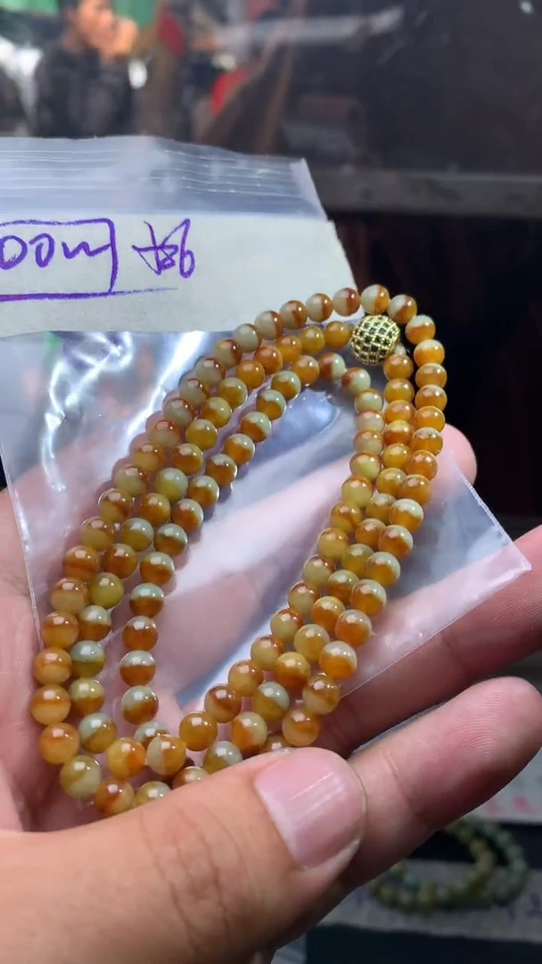 定制翡翠未镶嵌翡翠珠串
