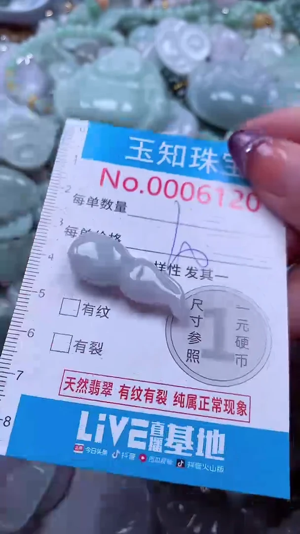 翡翠未镶嵌吊坠(不含链)6120