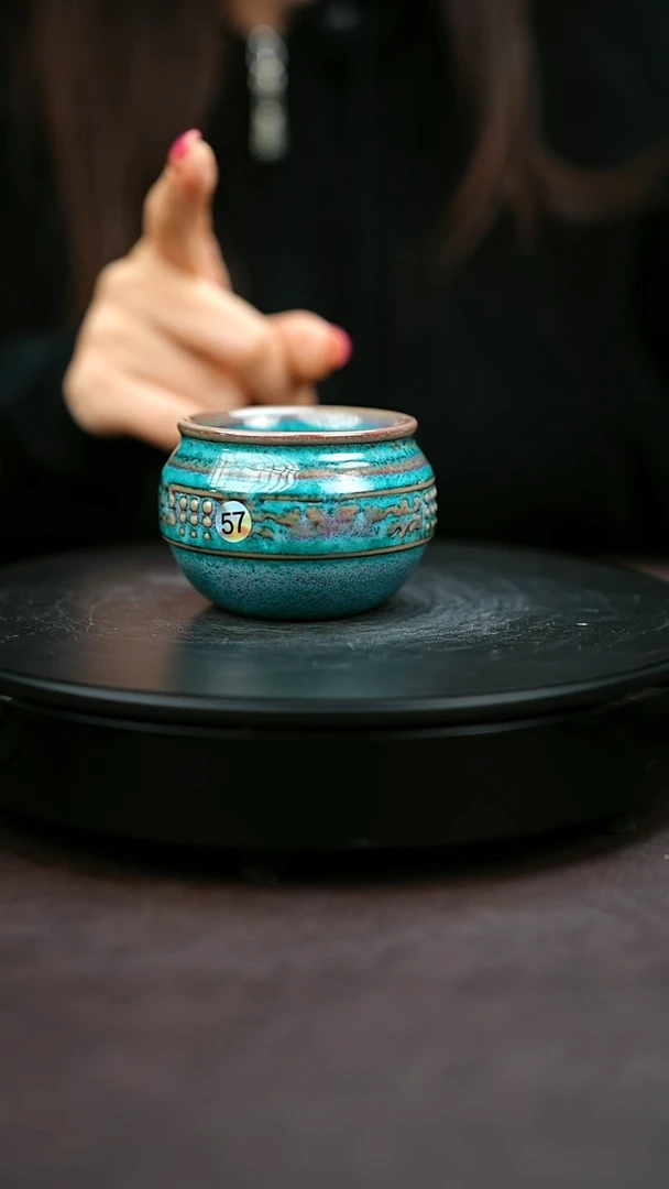 57*一级品原矿钧瓷炉钧釉主人杯