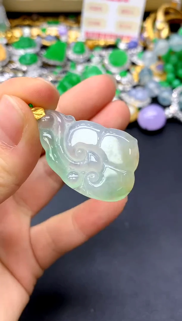 颈饰未镶嵌翡翠355-中国好珍宝