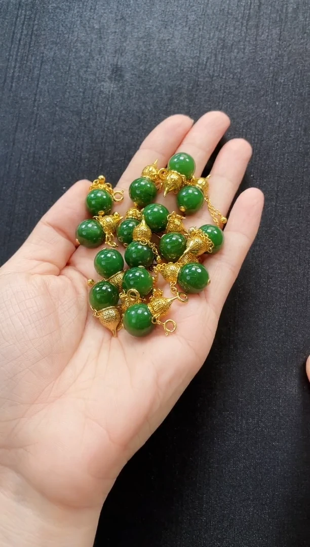 和田玉银S925镶嵌吊坠(不含链)多样性发一