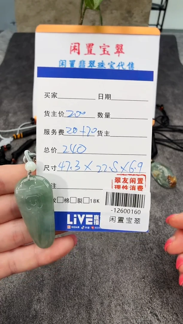 颈饰未镶嵌翡翠12600160