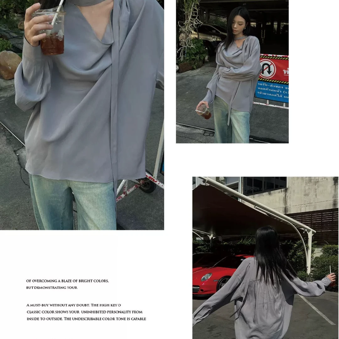 JXMM/ 设计感师中长款衬衣