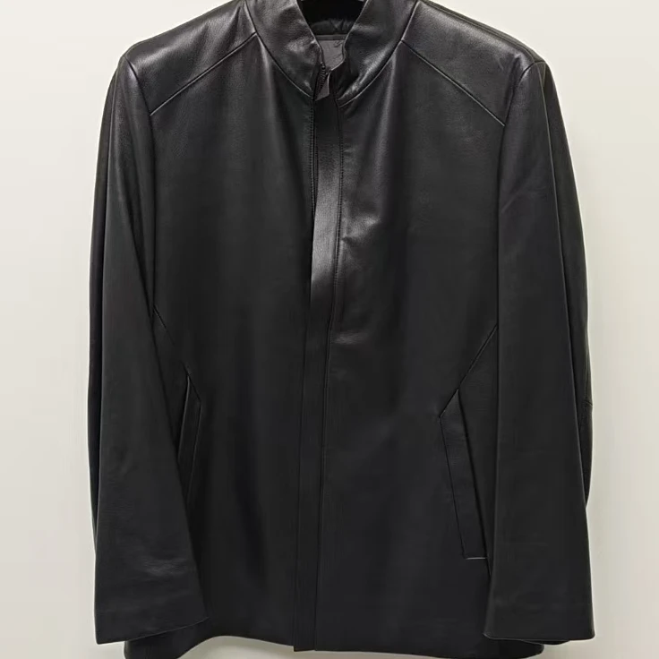 男士百搭休闲商务皮衣（1-100）小红