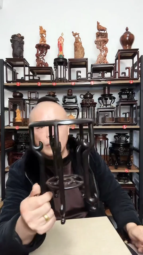 紫砂底座木16外径14内径21高