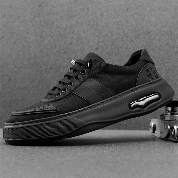 路易弗狄软底布鞋不系带男鞋手工潮鞋季透气休透气真皮男板鞋