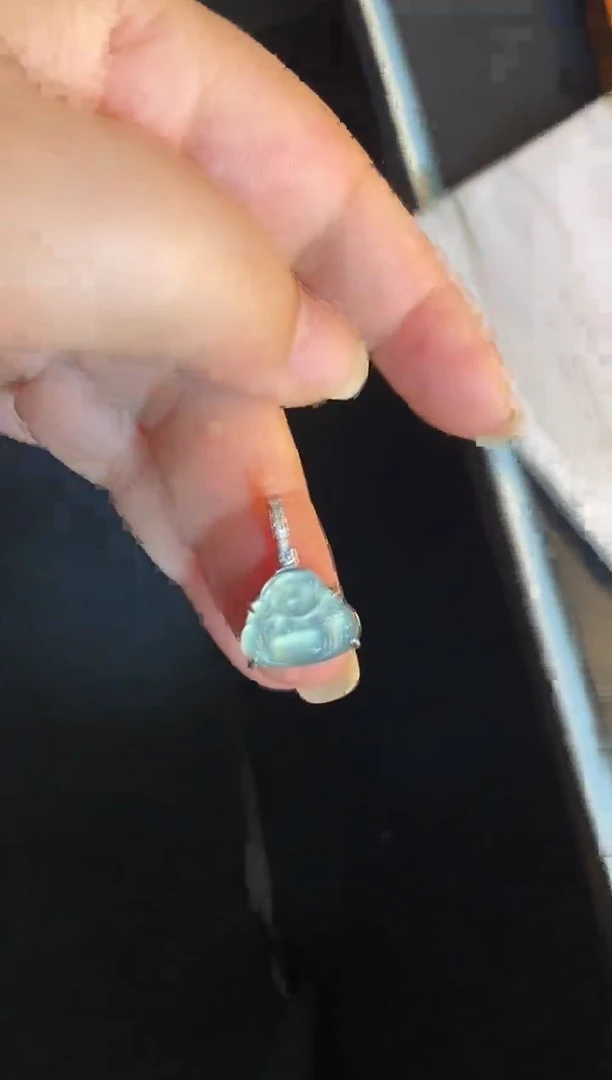 吊坠(不含链)银S925镶嵌翡翠1