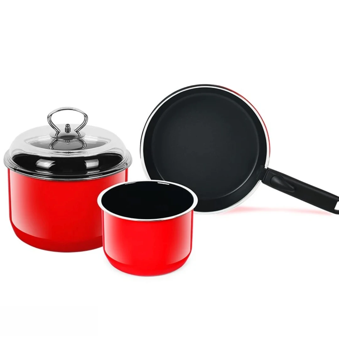 澳大利亚【SO.HOME】 靓彩 不锈钢红色珐琅三件套