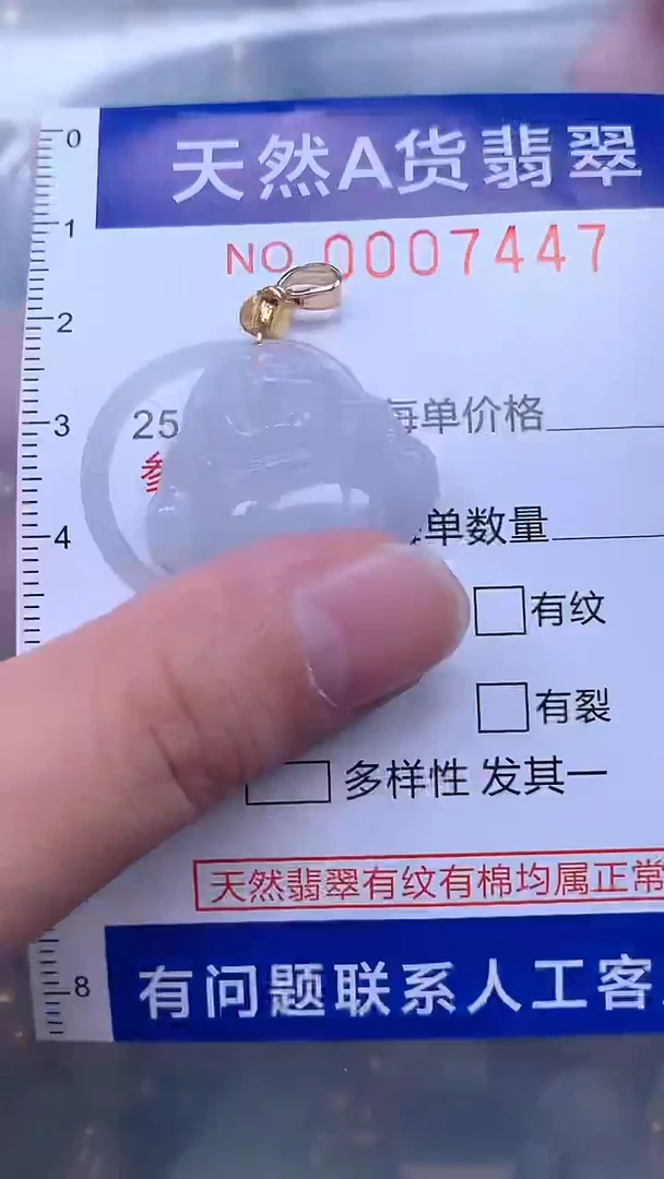 翡翠未镶嵌吊坠(不含链)1
