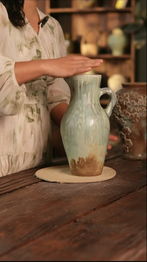 摆件3-69 陶瓷花器高30口径10