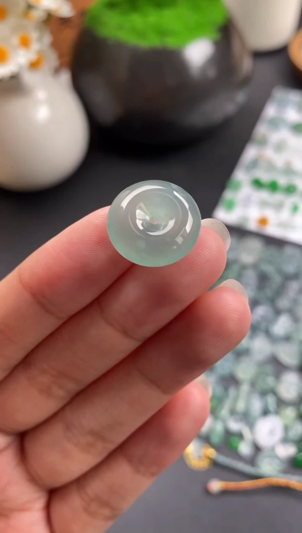 散珠翡翠冰种平安扣