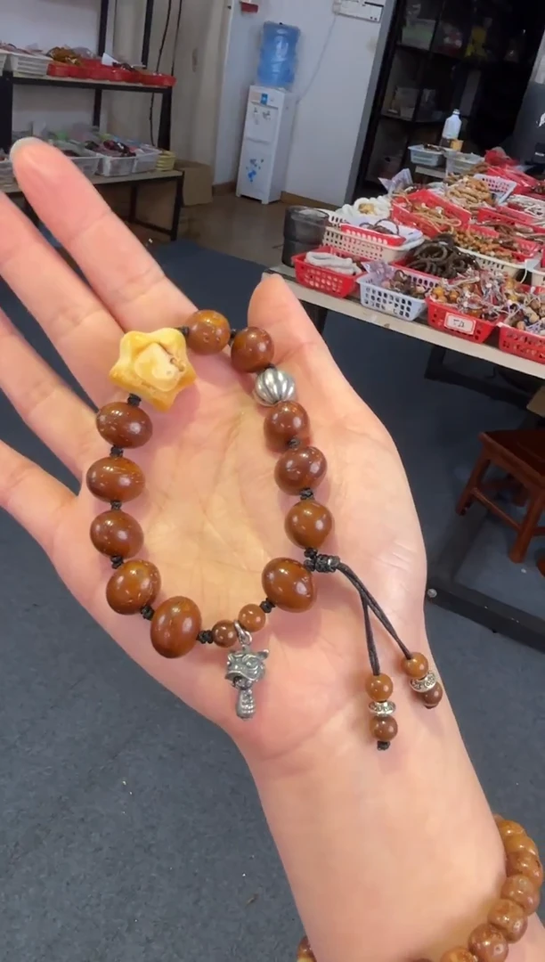 吊坠菩提根/象牙果  紫金鼠【心想事成】单圈