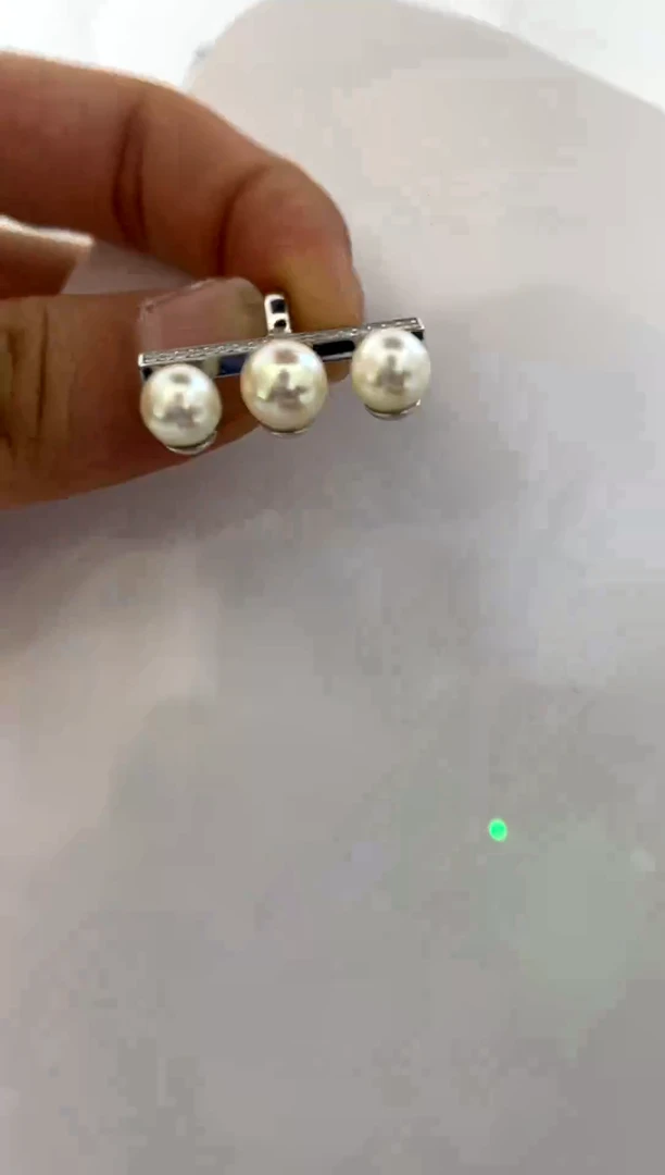 颈饰银S925镶嵌海水珍珠7-8