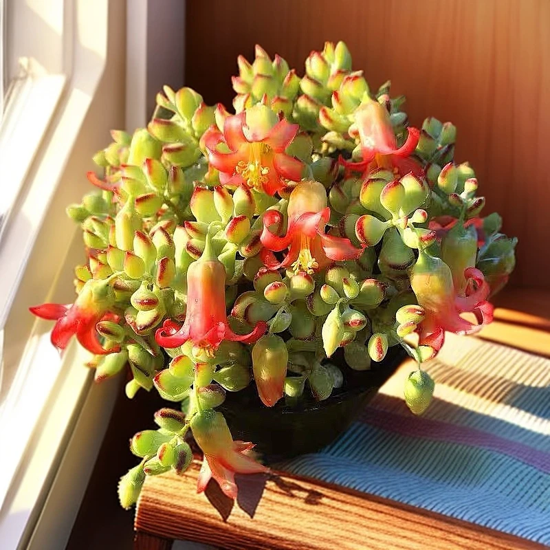 《一件包邮》可垂吊易爆盆 达摩福娘白色圆盆一盆9公分盆