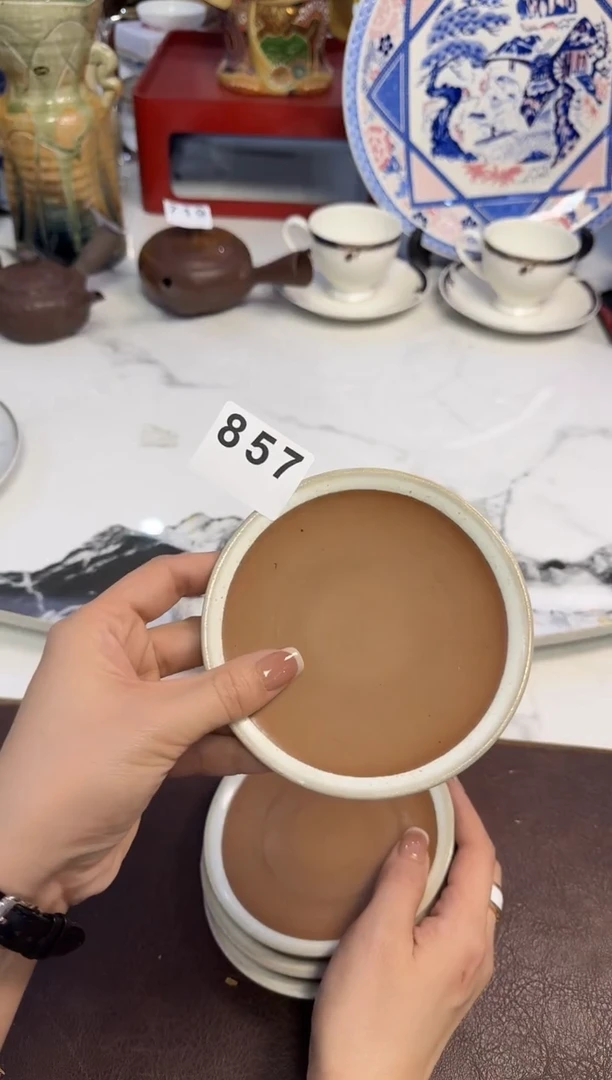 茶周边857粗陶杯托4