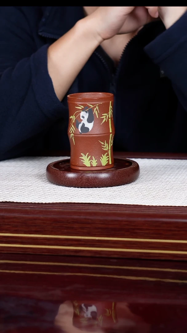 茶杯紫砂宜兴原矿紫砂 全手工制作