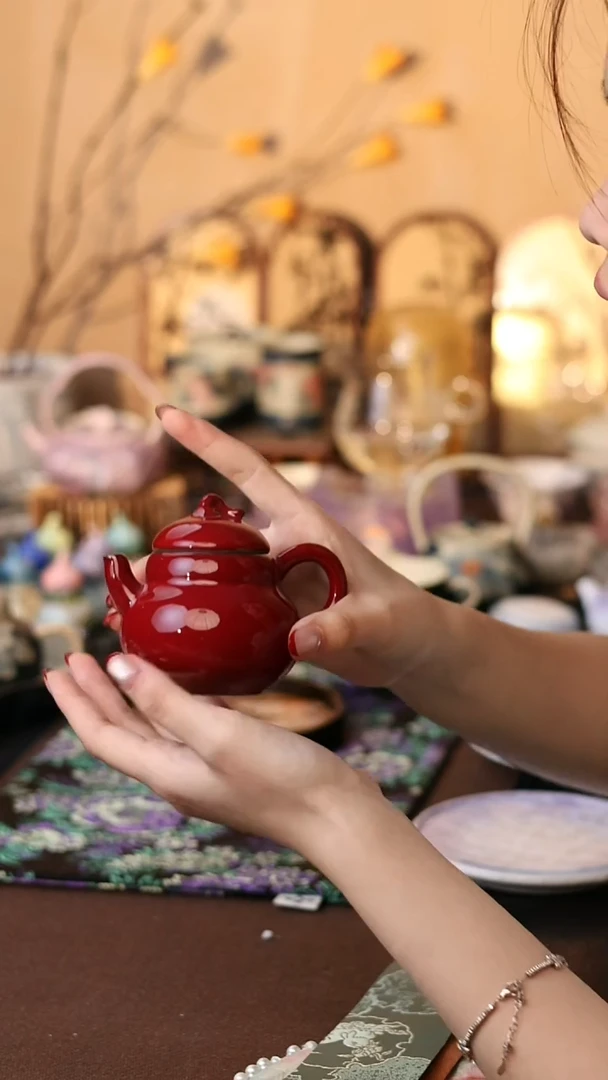 三柒铁胎郎红茶壶