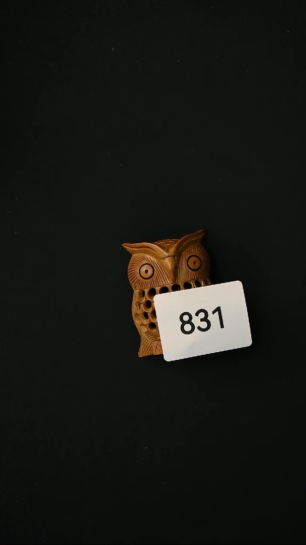 檀香木其他镂空猫头鹰 多样性发其一-S831