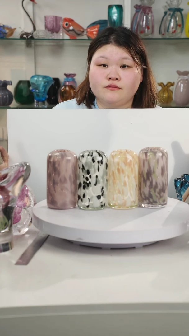 【闪购商品】琉璃轻奢琉璃花器福利正常手工痕迹