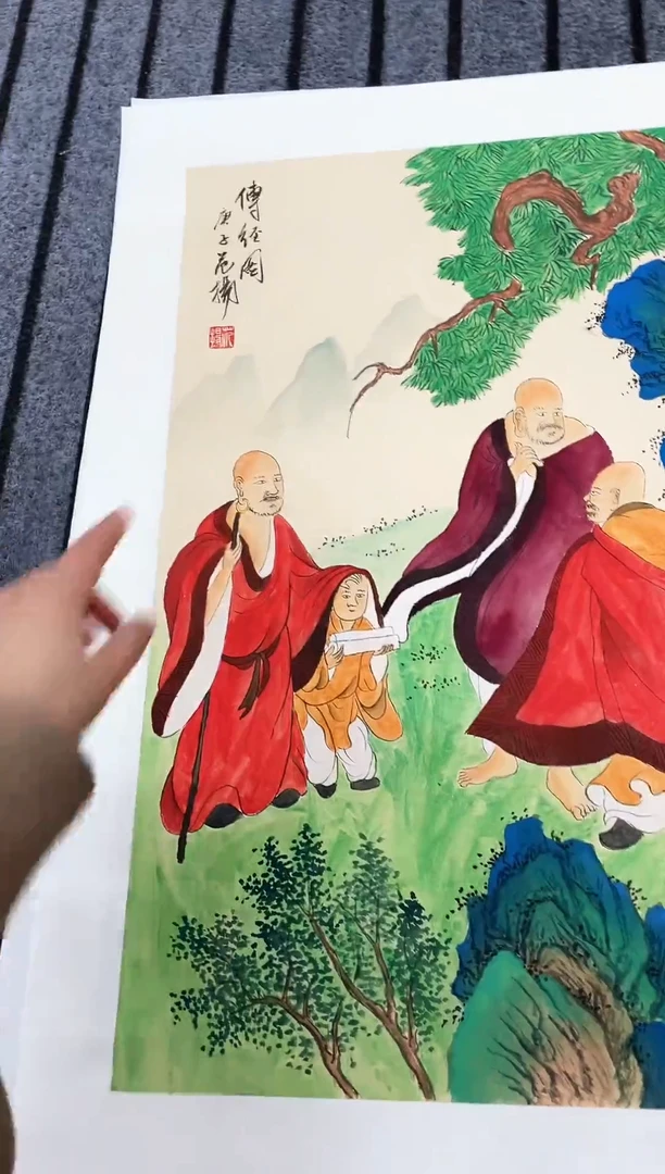 精品国画人物作品