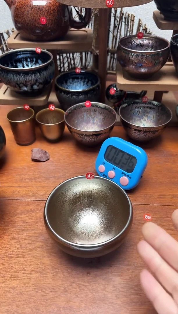茶盏小**叔47号建盏工匠茶器