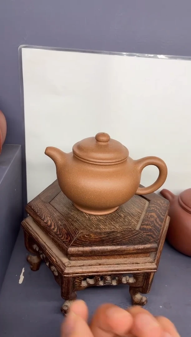 茶壶紫砂芝麻绿  掇只