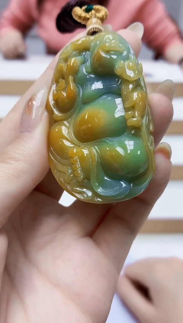 未镶嵌定制翡翠4852jw-毛货挂件42