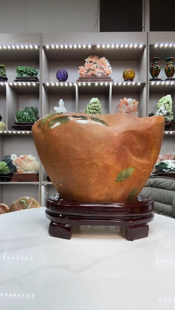 石材天然石材家居摆件办公室客厅玄关高档摆件