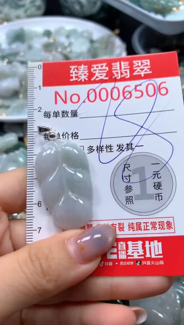 翡翠未镶嵌颈饰6506