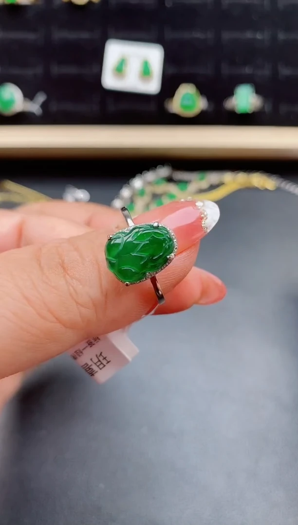 【闪购商品】翡翠戒指银S925镶嵌121212